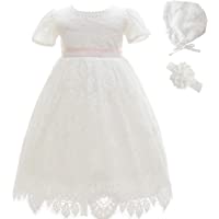 Los mejores  - AHAHA Baby Girl Bautizo Bautismo Largo Hueco Vestido de Estilo Princesa de la Boda Vestidos Formales